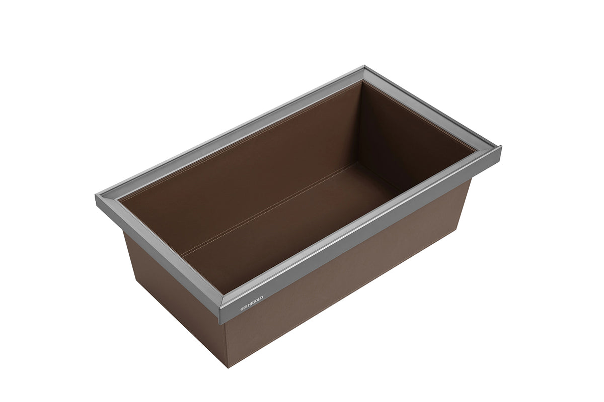 Leather Basket - 900mm